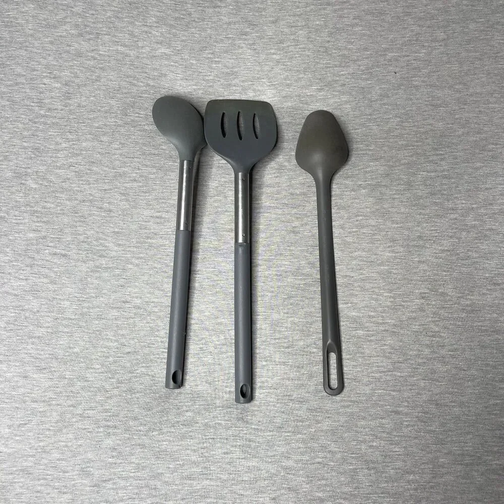 IKEA Stainless Steel & Plastic Spatula & Spoons 3 PCS. Set